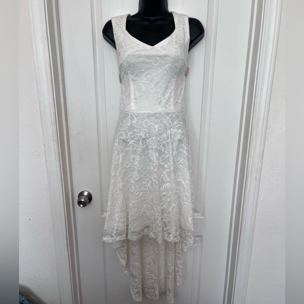 Western white lace dress - bridal
